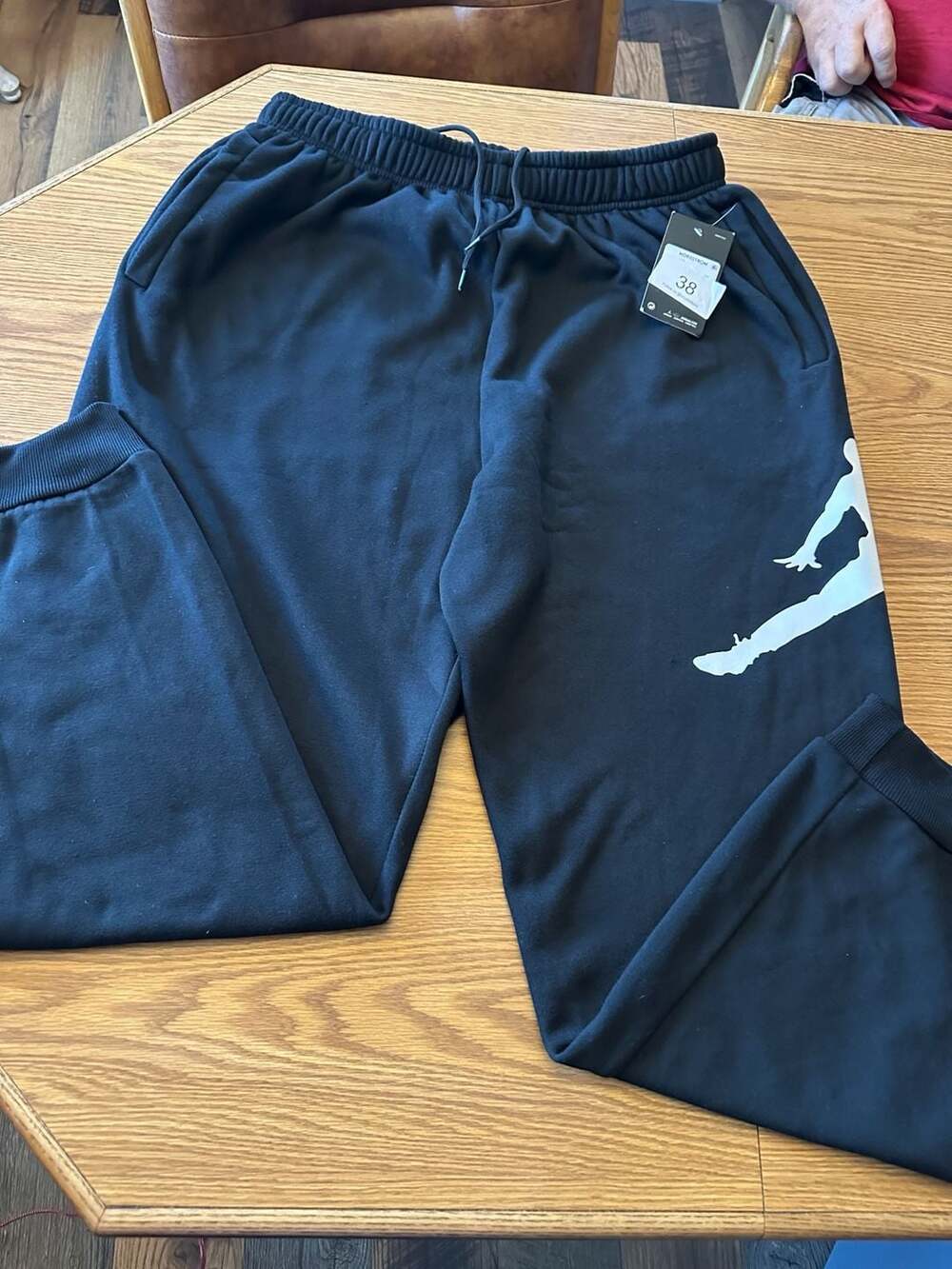 NWT - Jordan Jumpman Fleece Jogger Pants, Size XXL, Black White Air